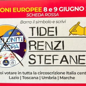 Elezioni Europee, Italia Viva Grottaferrata: 