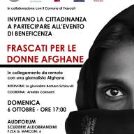 Frascati | Iniziativa delle associazioni della città per le donne afgane