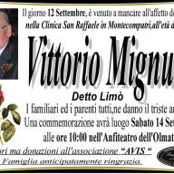  Genzano | Si terrà il 14 Settembre alle 10 il funerale di Vittorio Mignucci all'anfiteatro dell'Olmata