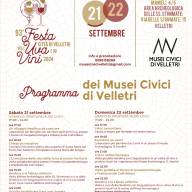 Musei Civici di Velletri: 93° Festa dell'Uva e dei Vini di Velletri e del territorio